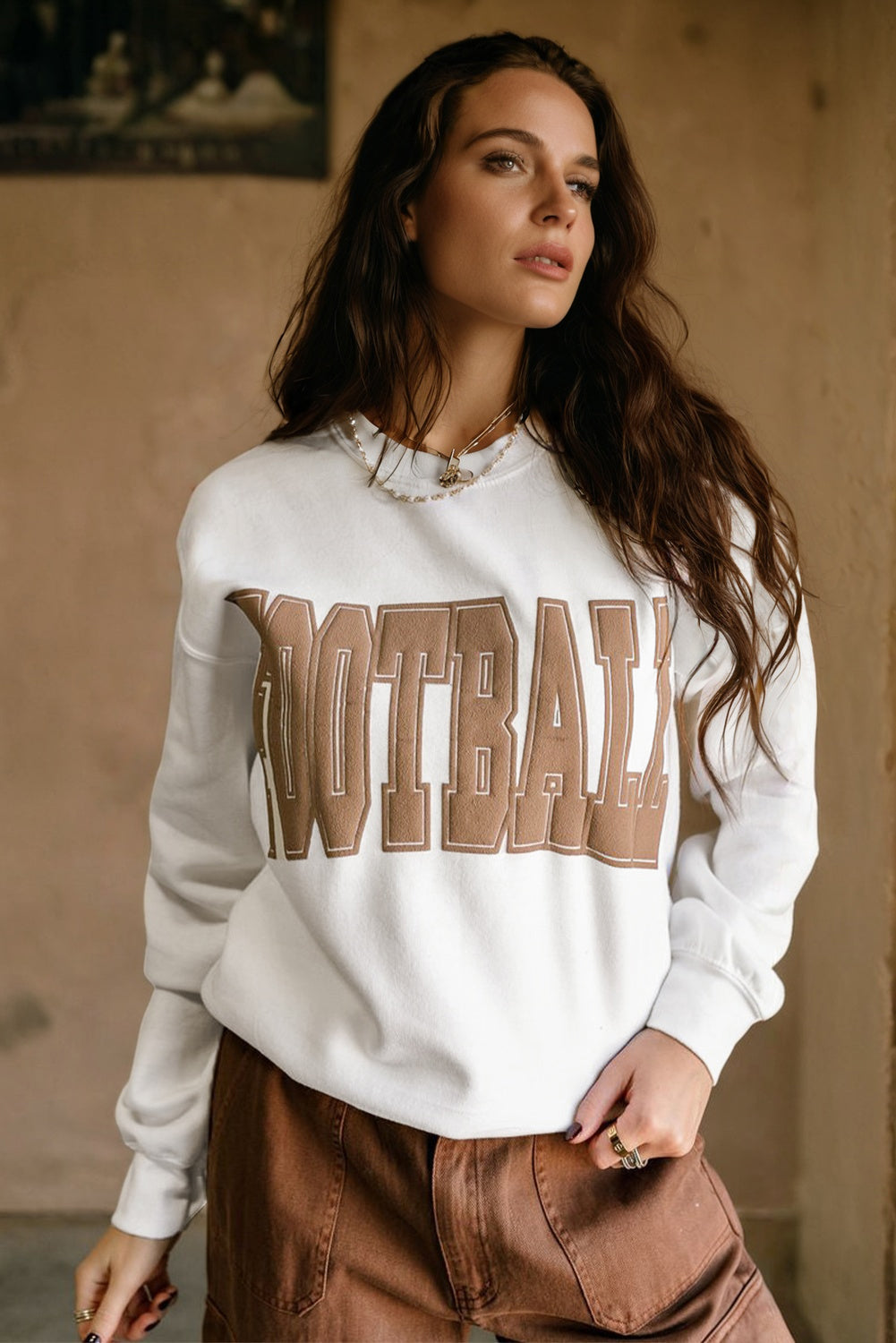 FOOTBALL Crew Neck Sweatshirt