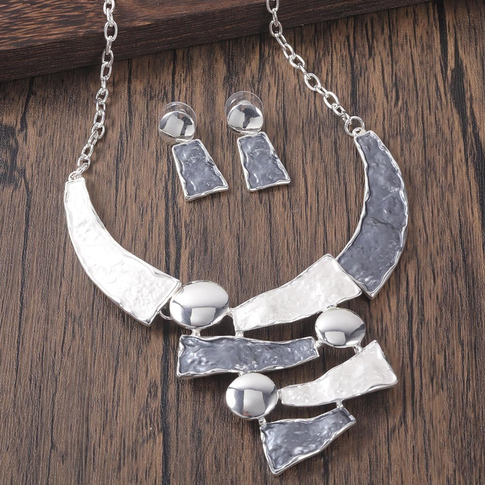 Geometric  Necklace Set