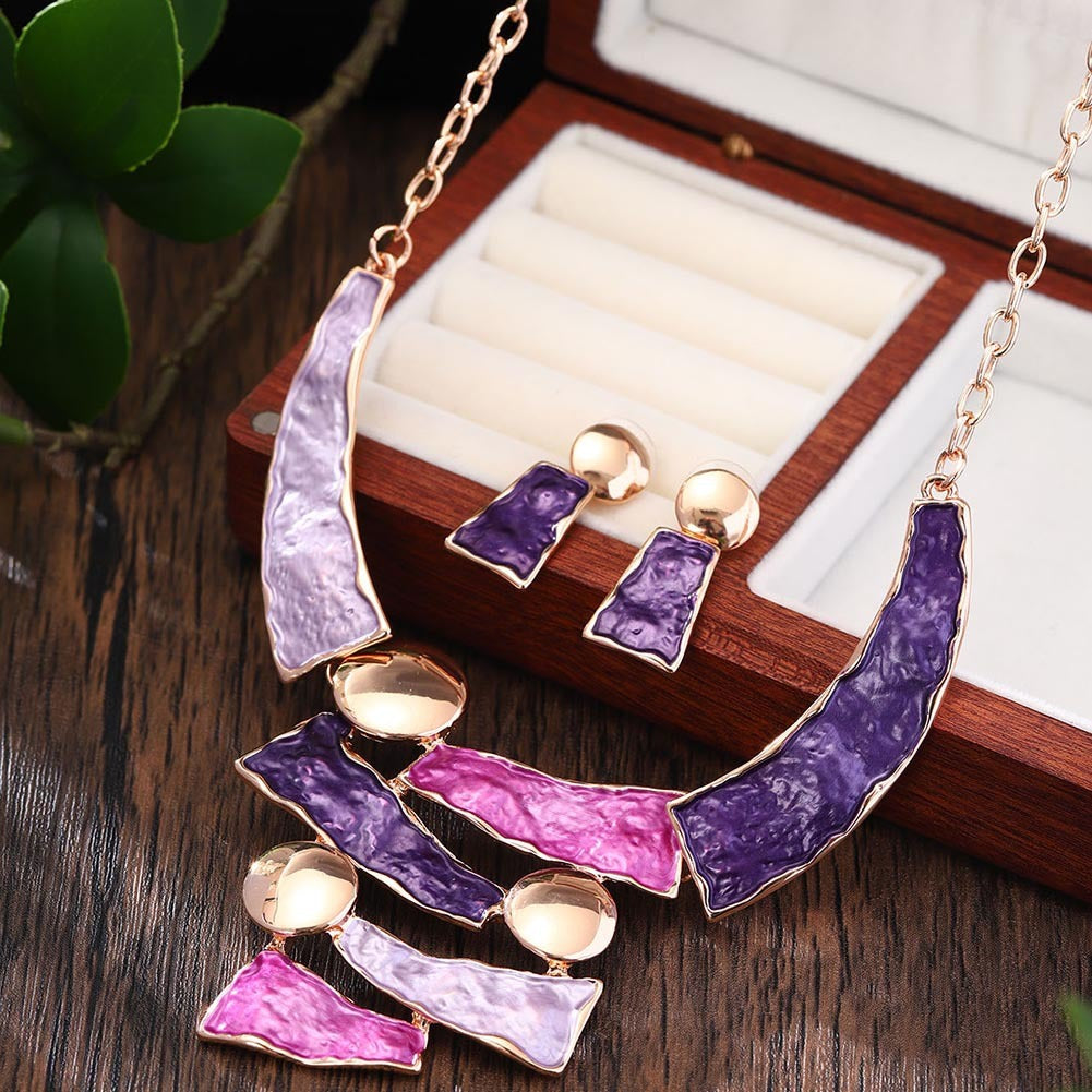 Geometric  Necklace Set